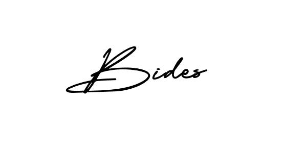 Design your own signature with our free online signature maker. With this signature software, you can create a handwritten (AmerikaSignatureDemo-Regular) signature for name Bides . Bides  signature style 3 images and pictures png