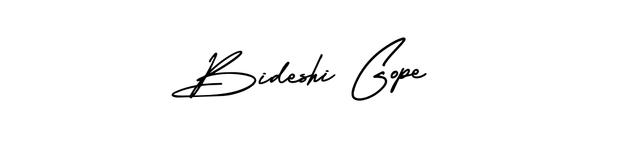 if you are searching for the best signature style for your name Bideshi Gope. so please give up your signature search. here we have designed multiple signature styles  using AmerikaSignatureDemo-Regular. Bideshi Gope signature style 3 images and pictures png