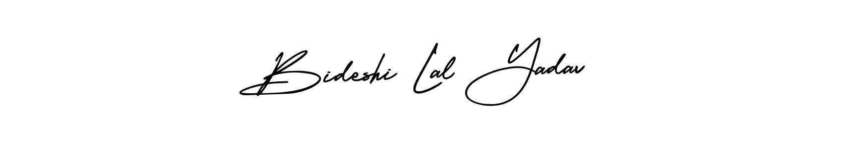 How to make Bideshi Lal Yadav name signature. Use AmerikaSignatureDemo-Regular style for creating short signs online. This is the latest handwritten sign. Bideshi Lal Yadav signature style 3 images and pictures png