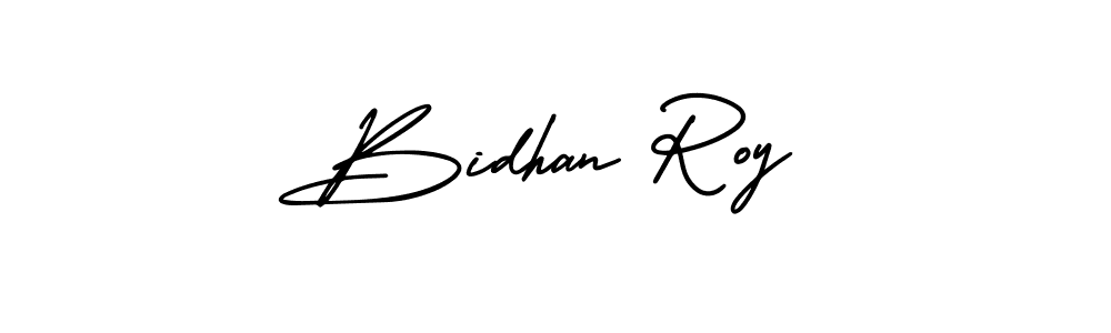 Make a beautiful signature design for name Bidhan Roy. With this signature (AmerikaSignatureDemo-Regular) style, you can create a handwritten signature for free. Bidhan Roy signature style 3 images and pictures png