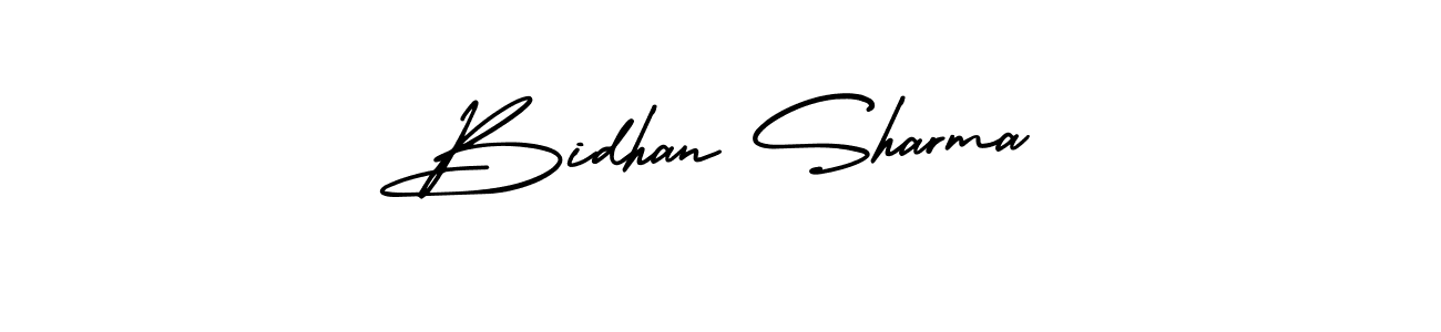 How to Draw Bidhan Sharma signature style? AmerikaSignatureDemo-Regular is a latest design signature styles for name Bidhan Sharma. Bidhan Sharma signature style 3 images and pictures png