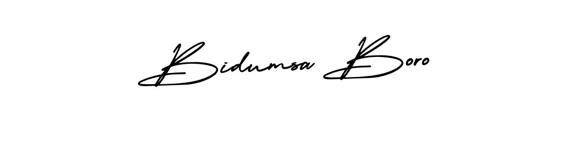 if you are searching for the best signature style for your name Bidumsa Boro. so please give up your signature search. here we have designed multiple signature styles  using AmerikaSignatureDemo-Regular. Bidumsa Boro signature style 3 images and pictures png