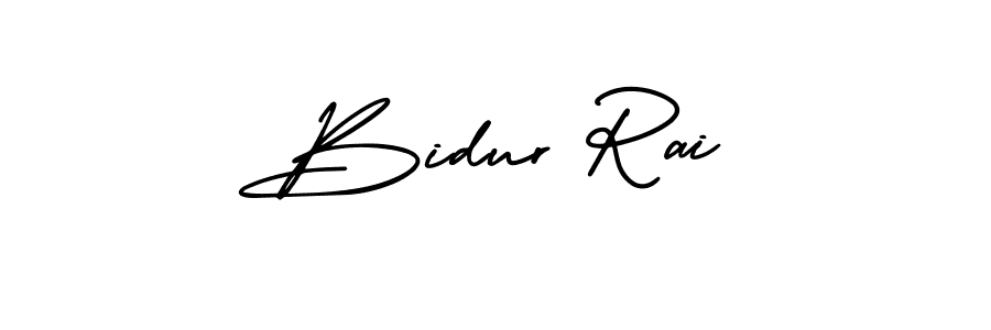 Best and Professional Signature Style for Bidur Rai. AmerikaSignatureDemo-Regular Best Signature Style Collection. Bidur Rai signature style 3 images and pictures png