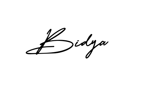 Create a beautiful signature design for name Bidya. With this signature (AmerikaSignatureDemo-Regular) fonts, you can make a handwritten signature for free. Bidya signature style 3 images and pictures png