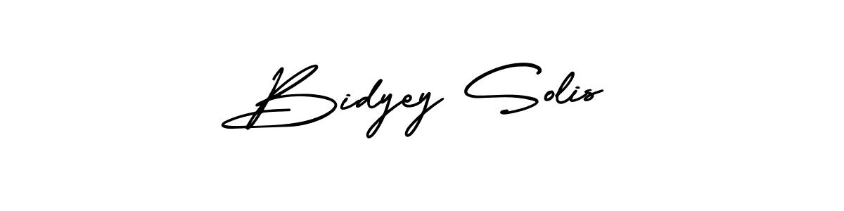 AmerikaSignatureDemo-Regular is a professional signature style that is perfect for those who want to add a touch of class to their signature. It is also a great choice for those who want to make their signature more unique. Get Bidyey Solis name to fancy signature for free. Bidyey Solis signature style 3 images and pictures png