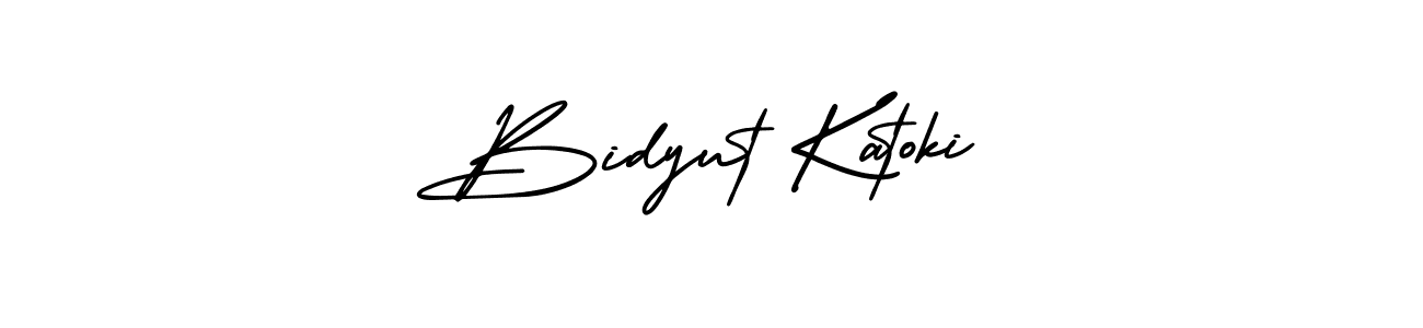 Design your own signature with our free online signature maker. With this signature software, you can create a handwritten (AmerikaSignatureDemo-Regular) signature for name Bidyut Katoki. Bidyut Katoki signature style 3 images and pictures png