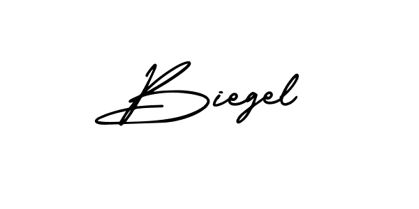 Design your own signature with our free online signature maker. With this signature software, you can create a handwritten (AmerikaSignatureDemo-Regular) signature for name Biegel. Biegel signature style 3 images and pictures png