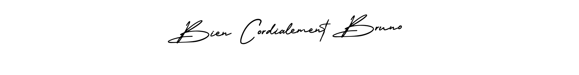 Bien Cordialement Bruno stylish signature style. Best Handwritten Sign (AmerikaSignatureDemo-Regular) for my name. Handwritten Signature Collection Ideas for my name Bien Cordialement Bruno. Bien Cordialement Bruno signature style 3 images and pictures png