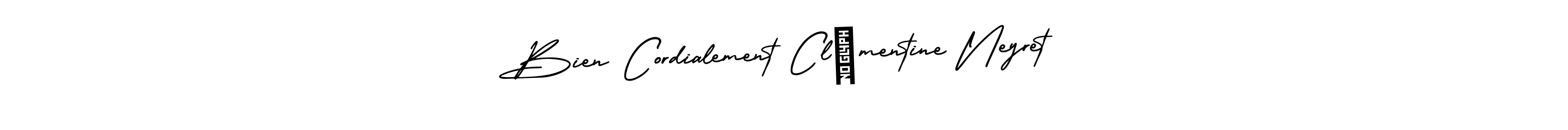 Check out images of Autograph of Bien Cordialement Clémentine Neyret name. Actor Bien Cordialement Clémentine Neyret Signature Style. AmerikaSignatureDemo-Regular is a professional sign style online. Bien Cordialement Clémentine Neyret signature style 3 images and pictures png