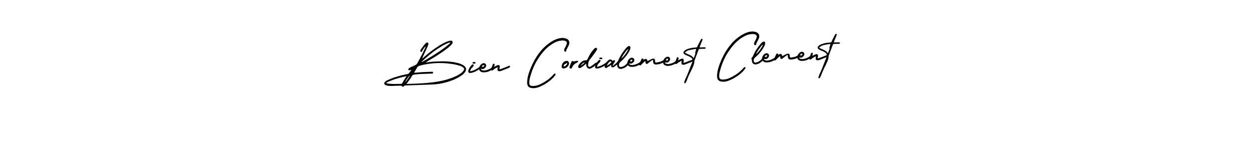 Best and Professional Signature Style for Bien Cordialement Clement. AmerikaSignatureDemo-Regular Best Signature Style Collection. Bien Cordialement Clement signature style 3 images and pictures png