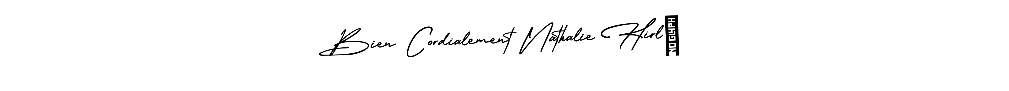 How to make Bien Cordialement Nathalie Hirlé signature? AmerikaSignatureDemo-Regular is a professional autograph style. Create handwritten signature for Bien Cordialement Nathalie Hirlé name. Bien Cordialement Nathalie Hirlé signature style 3 images and pictures png