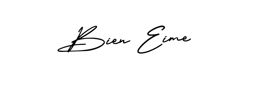 Make a beautiful signature design for name Bien Eime. With this signature (AmerikaSignatureDemo-Regular) style, you can create a handwritten signature for free. Bien Eime signature style 3 images and pictures png