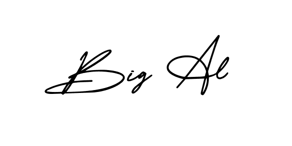 Design your own signature with our free online signature maker. With this signature software, you can create a handwritten (AmerikaSignatureDemo-Regular) signature for name Big Al. Big Al signature style 3 images and pictures png