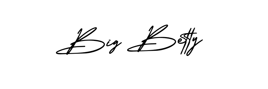How to make Big Betty name signature. Use AmerikaSignatureDemo-Regular style for creating short signs online. This is the latest handwritten sign. Big Betty signature style 3 images and pictures png