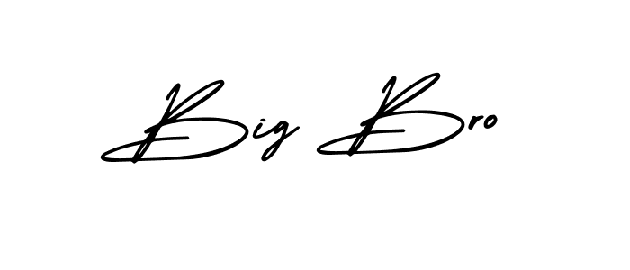 Big Bro stylish signature style. Best Handwritten Sign (AmerikaSignatureDemo-Regular) for my name. Handwritten Signature Collection Ideas for my name Big Bro. Big Bro signature style 3 images and pictures png
