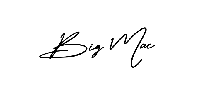 How to make Big Mac signature? AmerikaSignatureDemo-Regular is a professional autograph style. Create handwritten signature for Big Mac name. Big Mac signature style 3 images and pictures png