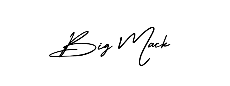 How to make Big Mack name signature. Use AmerikaSignatureDemo-Regular style for creating short signs online. This is the latest handwritten sign. Big Mack signature style 3 images and pictures png