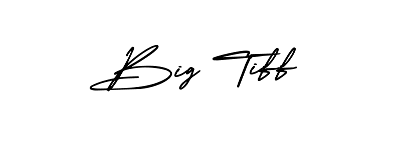Create a beautiful signature design for name Big Tiff. With this signature (AmerikaSignatureDemo-Regular) fonts, you can make a handwritten signature for free. Big Tiff signature style 3 images and pictures png