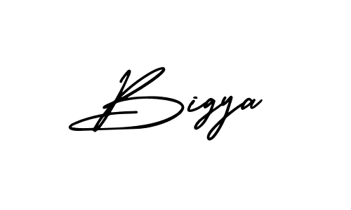 It looks lik you need a new signature style for name Bigya. Design unique handwritten (AmerikaSignatureDemo-Regular) signature with our free signature maker in just a few clicks. Bigya signature style 3 images and pictures png