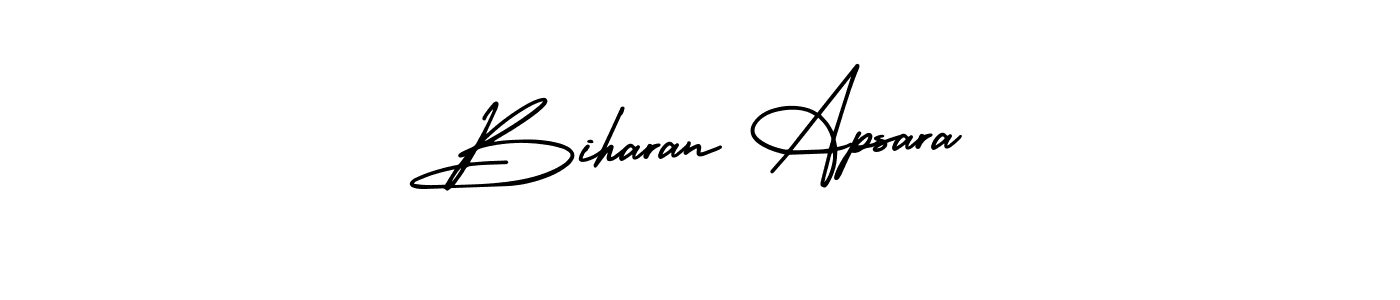 Make a beautiful signature design for name Biharan Apsara. With this signature (AmerikaSignatureDemo-Regular) style, you can create a handwritten signature for free. Biharan Apsara signature style 3 images and pictures png