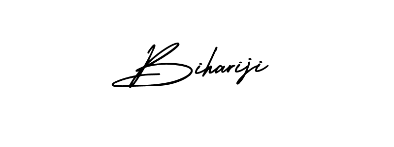 You can use this online signature creator to create a handwritten signature for the name Bihariji. This is the best online autograph maker. Bihariji signature style 3 images and pictures png