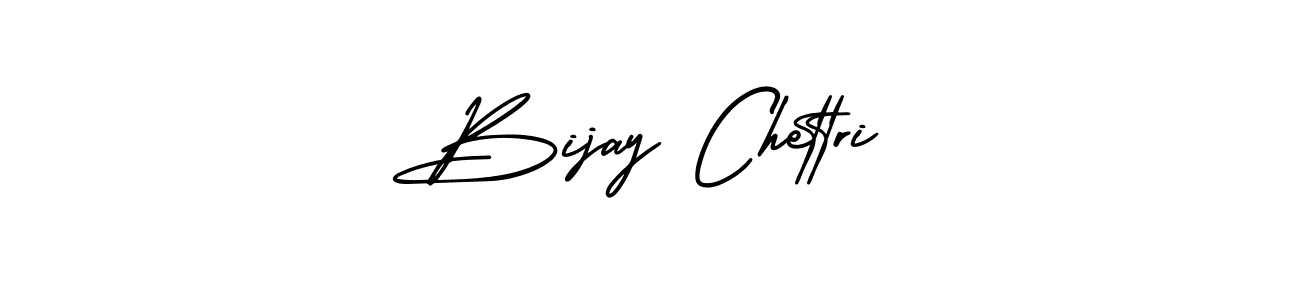 Bijay Chettri stylish signature style. Best Handwritten Sign (AmerikaSignatureDemo-Regular) for my name. Handwritten Signature Collection Ideas for my name Bijay Chettri. Bijay Chettri signature style 3 images and pictures png