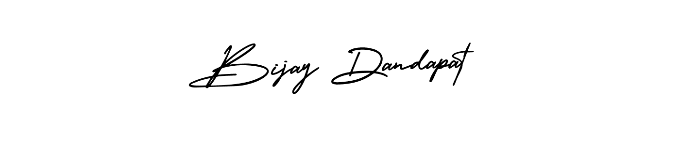 The best way (AmerikaSignatureDemo-Regular) to make a short signature is to pick only two or three words in your name. The name Bijay Dandapat include a total of six letters. For converting this name. Bijay Dandapat signature style 3 images and pictures png