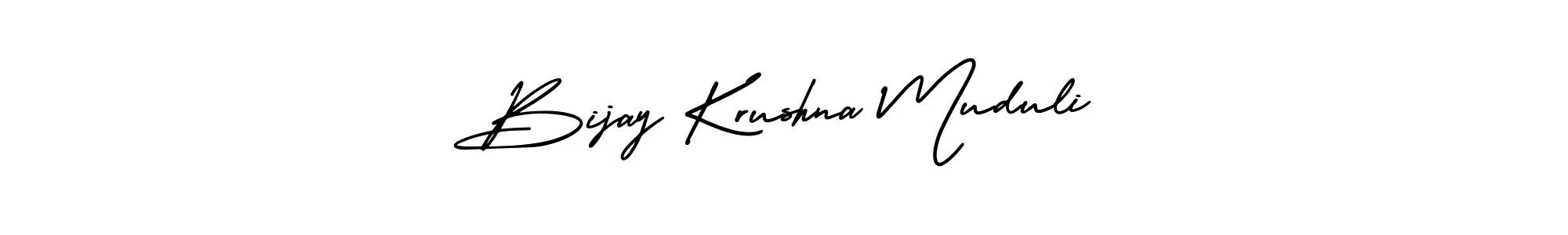 You should practise on your own different ways (AmerikaSignatureDemo-Regular) to write your name (Bijay Krushna Muduli) in signature. don't let someone else do it for you. Bijay Krushna Muduli signature style 3 images and pictures png