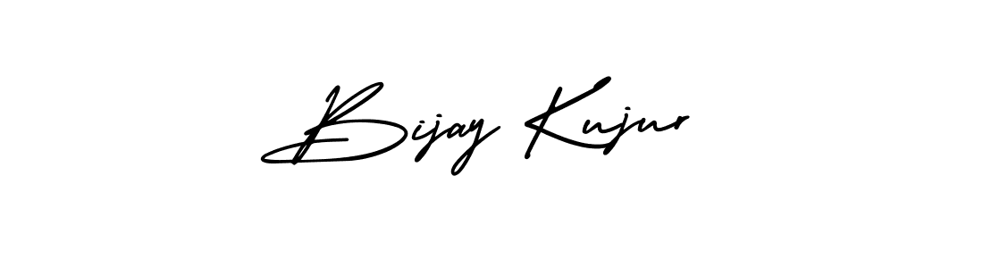 The best way (AmerikaSignatureDemo-Regular) to make a short signature is to pick only two or three words in your name. The name Bijay Kujur include a total of six letters. For converting this name. Bijay Kujur signature style 3 images and pictures png