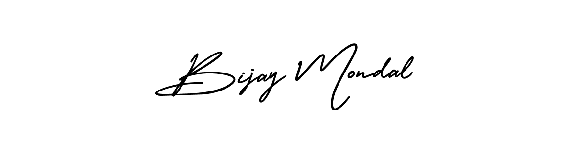 How to make Bijay Mondal name signature. Use AmerikaSignatureDemo-Regular style for creating short signs online. This is the latest handwritten sign. Bijay Mondal signature style 3 images and pictures png