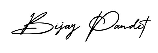 You can use this online signature creator to create a handwritten signature for the name Bijay Pandit. This is the best online autograph maker. Bijay Pandit signature style 3 images and pictures png