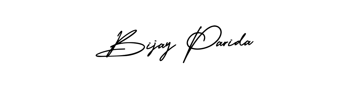 Design your own signature with our free online signature maker. With this signature software, you can create a handwritten (AmerikaSignatureDemo-Regular) signature for name Bijay Parida. Bijay Parida signature style 3 images and pictures png