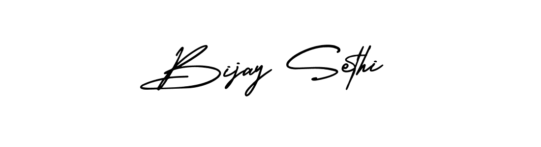 Make a beautiful signature design for name Bijay Sethi. With this signature (AmerikaSignatureDemo-Regular) style, you can create a handwritten signature for free. Bijay Sethi signature style 3 images and pictures png