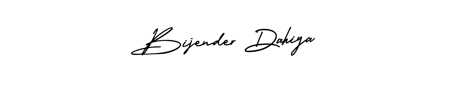 Design your own signature with our free online signature maker. With this signature software, you can create a handwritten (AmerikaSignatureDemo-Regular) signature for name Bijender Dahiya. Bijender Dahiya signature style 3 images and pictures png