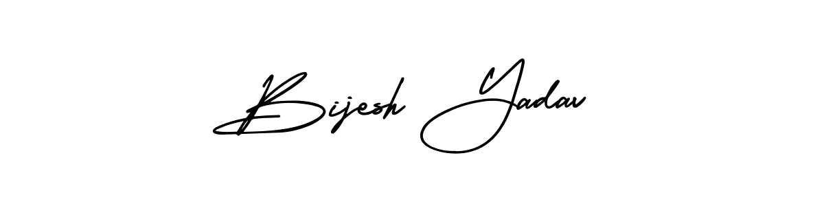 How to Draw Bijesh Yadav signature style? AmerikaSignatureDemo-Regular is a latest design signature styles for name Bijesh Yadav. Bijesh Yadav signature style 3 images and pictures png