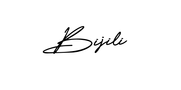 Bijili stylish signature style. Best Handwritten Sign (AmerikaSignatureDemo-Regular) for my name. Handwritten Signature Collection Ideas for my name Bijili. Bijili signature style 3 images and pictures png