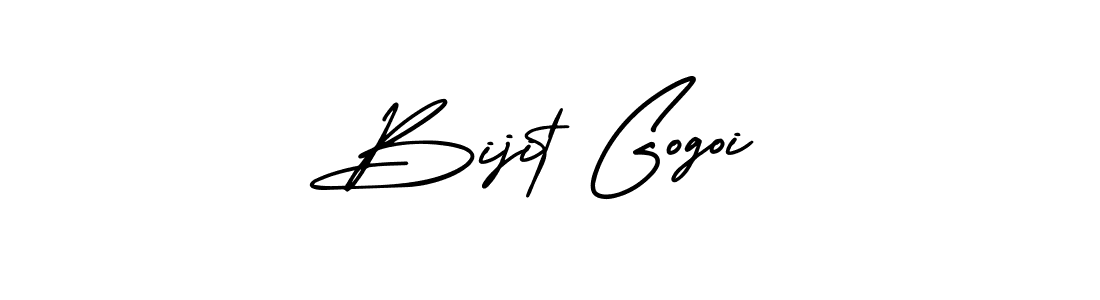 AmerikaSignatureDemo-Regular is a professional signature style that is perfect for those who want to add a touch of class to their signature. It is also a great choice for those who want to make their signature more unique. Get Bijit Gogoi name to fancy signature for free. Bijit Gogoi signature style 3 images and pictures png