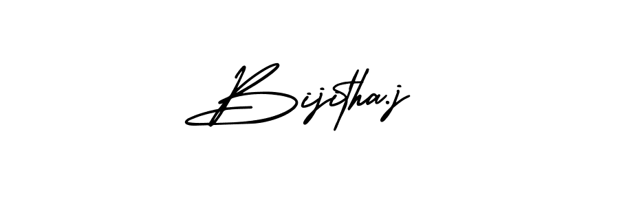 How to Draw Bijitha.j signature style? AmerikaSignatureDemo-Regular is a latest design signature styles for name Bijitha.j. Bijitha.j signature style 3 images and pictures png