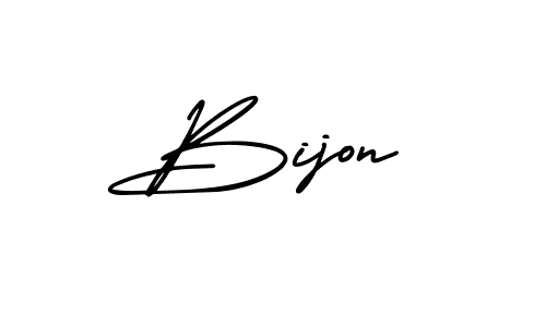 How to Draw Bijon signature style? AmerikaSignatureDemo-Regular is a latest design signature styles for name Bijon. Bijon signature style 3 images and pictures png