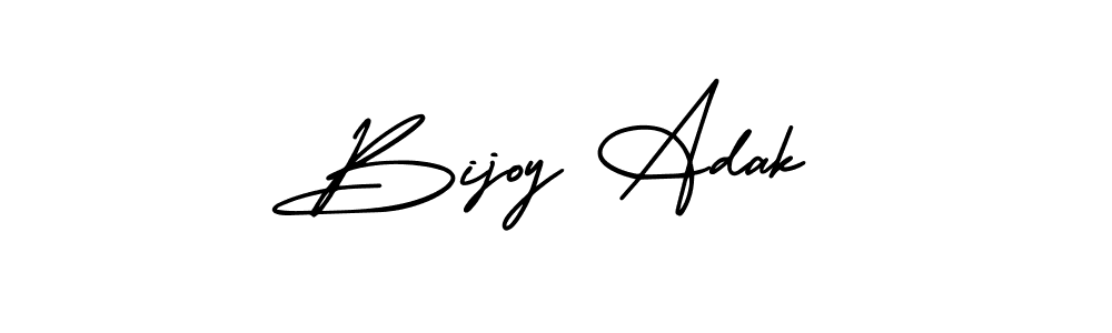 Bijoy Adak stylish signature style. Best Handwritten Sign (AmerikaSignatureDemo-Regular) for my name. Handwritten Signature Collection Ideas for my name Bijoy Adak. Bijoy Adak signature style 3 images and pictures png