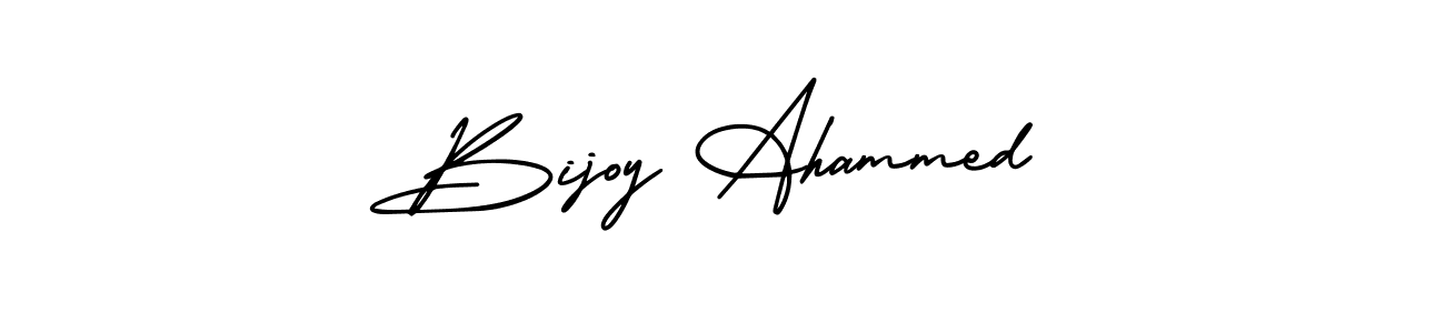 Bijoy Ahammed stylish signature style. Best Handwritten Sign (AmerikaSignatureDemo-Regular) for my name. Handwritten Signature Collection Ideas for my name Bijoy Ahammed. Bijoy Ahammed signature style 3 images and pictures png