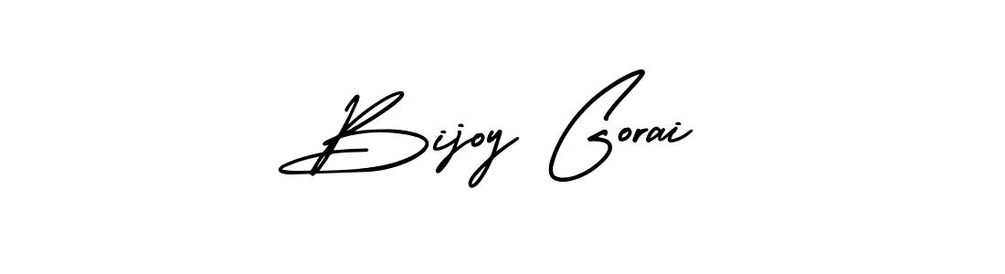 Use a signature maker to create a handwritten signature online. With this signature software, you can design (AmerikaSignatureDemo-Regular) your own signature for name Bijoy Gorai. Bijoy Gorai signature style 3 images and pictures png