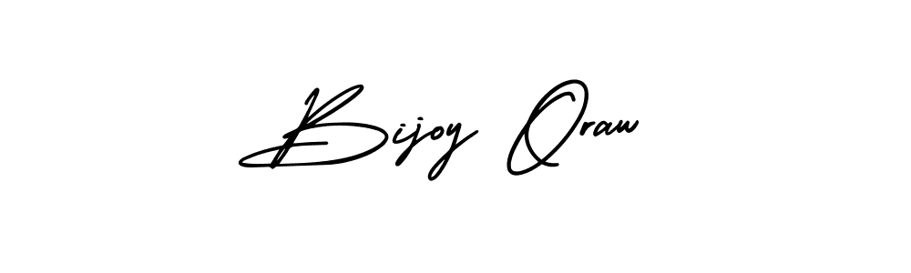 How to make Bijoy Oraw name signature. Use AmerikaSignatureDemo-Regular style for creating short signs online. This is the latest handwritten sign. Bijoy Oraw signature style 3 images and pictures png