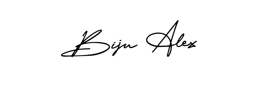 Use a signature maker to create a handwritten signature online. With this signature software, you can design (AmerikaSignatureDemo-Regular) your own signature for name Biju Alex. Biju Alex signature style 3 images and pictures png