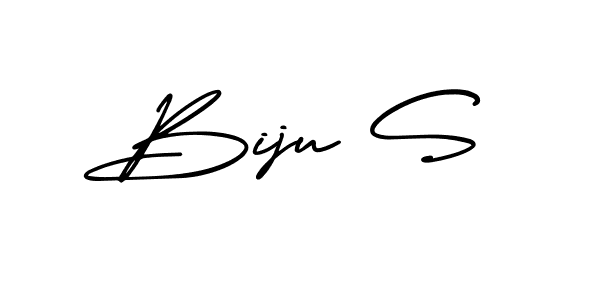 Create a beautiful signature design for name Biju S. With this signature (AmerikaSignatureDemo-Regular) fonts, you can make a handwritten signature for free. Biju S signature style 3 images and pictures png