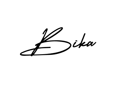 How to Draw Bika signature style? AmerikaSignatureDemo-Regular is a latest design signature styles for name Bika. Bika signature style 3 images and pictures png
