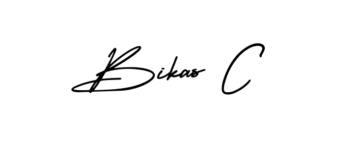Make a beautiful signature design for name Bikas C. With this signature (AmerikaSignatureDemo-Regular) style, you can create a handwritten signature for free. Bikas C signature style 3 images and pictures png