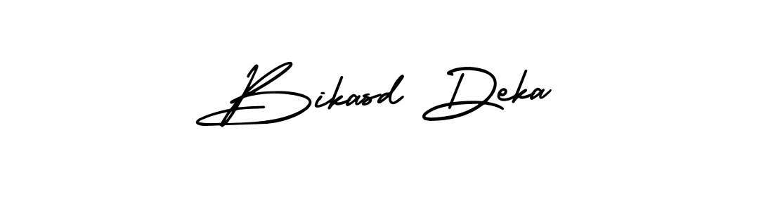 Bikasd Deka stylish signature style. Best Handwritten Sign (AmerikaSignatureDemo-Regular) for my name. Handwritten Signature Collection Ideas for my name Bikasd Deka. Bikasd Deka signature style 3 images and pictures png