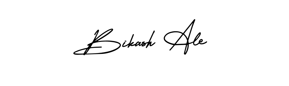 Use a signature maker to create a handwritten signature online. With this signature software, you can design (AmerikaSignatureDemo-Regular) your own signature for name Bikash Ale. Bikash Ale signature style 3 images and pictures png