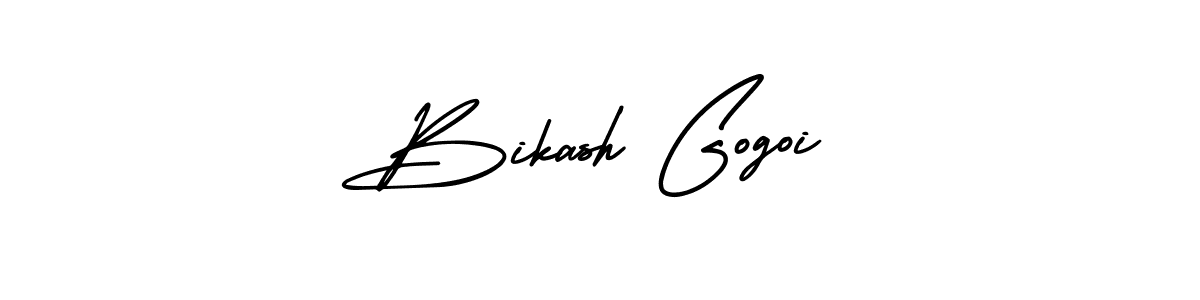 Similarly AmerikaSignatureDemo-Regular is the best handwritten signature design. Signature creator online .You can use it as an online autograph creator for name Bikash Gogoi. Bikash Gogoi signature style 3 images and pictures png
